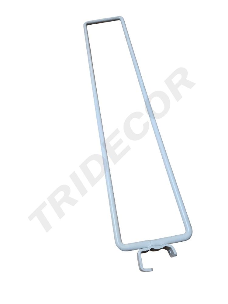 Separador blanco para tubo rectangular 8mm 50/caja