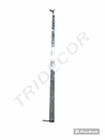 Barra Simple para Cremallera Acero Inoxidable 118.7cm 15X30mm 0.9mm