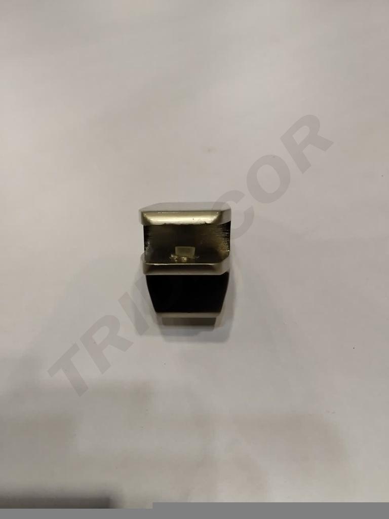 Conector Cristal T 6mm Acero Inox.