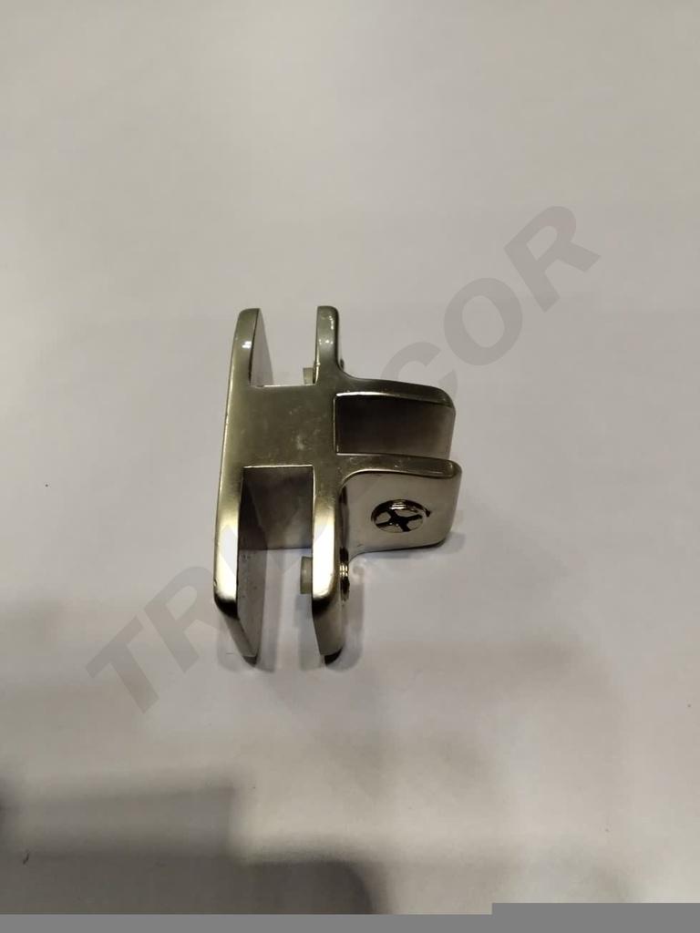 Conector Cristal T 6mm Acero Inox.