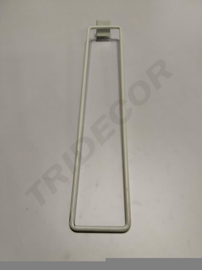 Separador Blanco para Tubo Rectan Gulo 8mm 50cm 50/caja