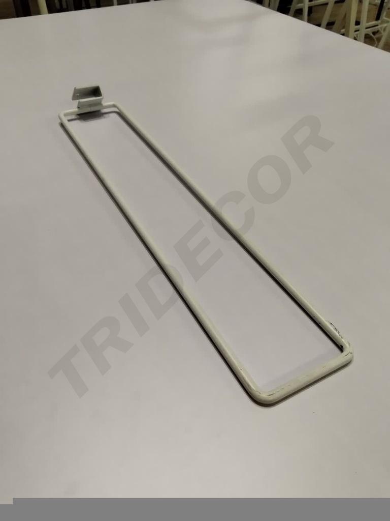 Separador Blanco para Tubo Rectan Gulo 8mm 50cm 50/caja