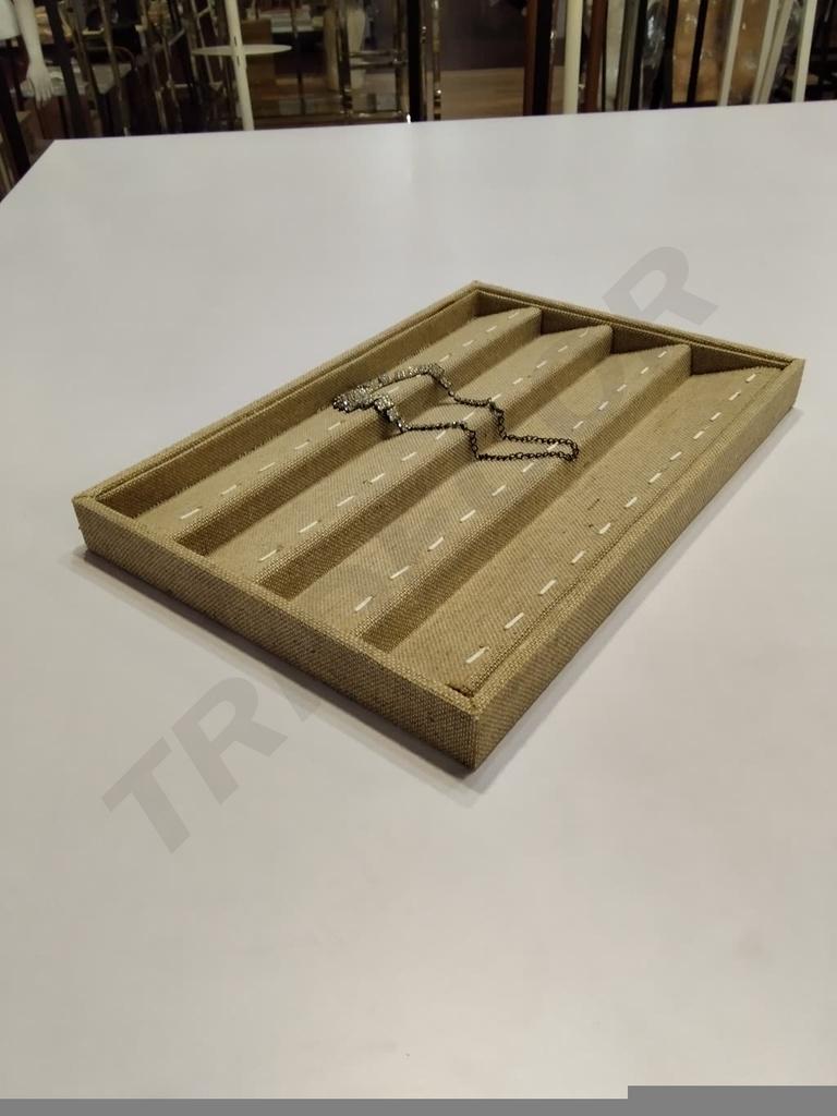 Bandeja Beige para Joyería 50unidades/caja