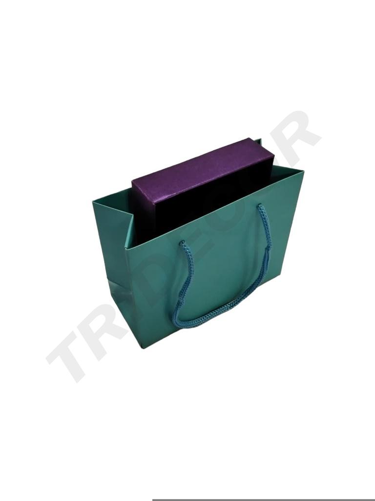 Bolsa de Lujo Azul 14x6x11cm 12/paquete