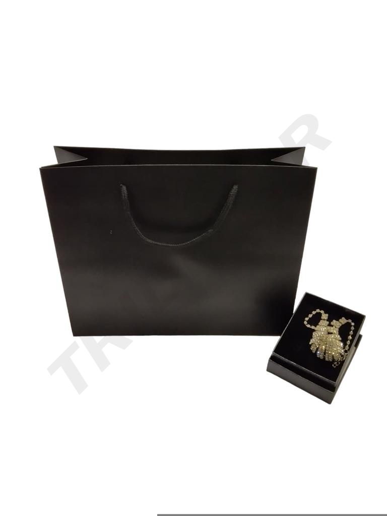 Bolsa de Lujo con Cordón 44X14X32cm Negro 12 unidades