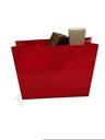 Bolsas de Lujo con Asa de Cordón 25X9X20cm Rojo 12 unidades