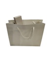 Bolsa de papel de lujo blanca mate 12 unidades/paquete
