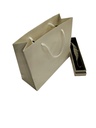 Bolsa de papel de lujo blanca mate 12 unidades/paquete