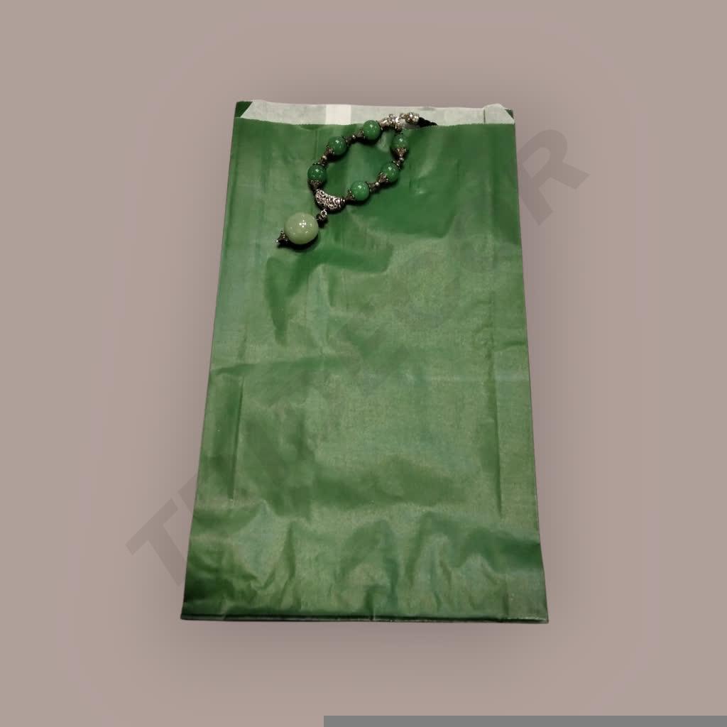 Bolsas de Papel Blancas 18+4X32 Verde Oscuro 40 Gr 100 unidades