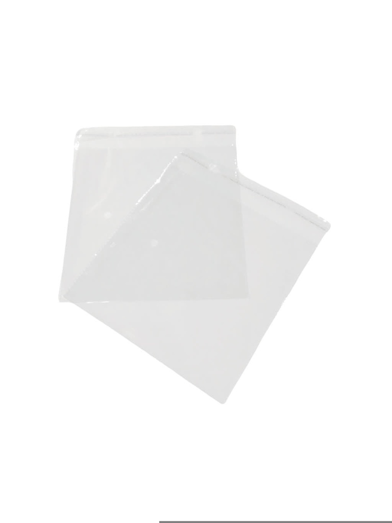 Bolsa Opp Transparente con Adhesivo 20X20cm 100 unidades/Paquete