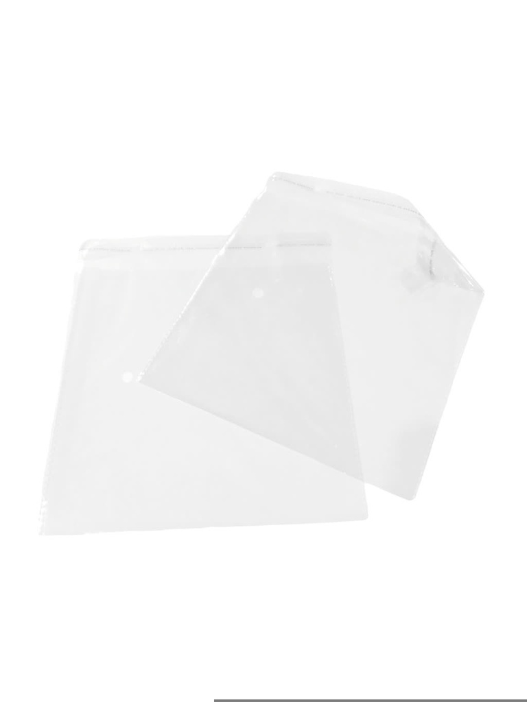 Bolsa Opp Transparente con Adhesivo 20X20cm 100 unidades/Paquete