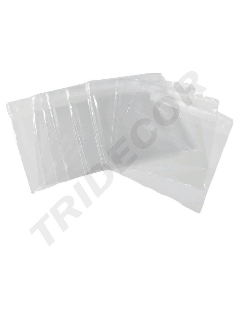Bolsa de plástico con solapa adhesiva 24X26+3 cm