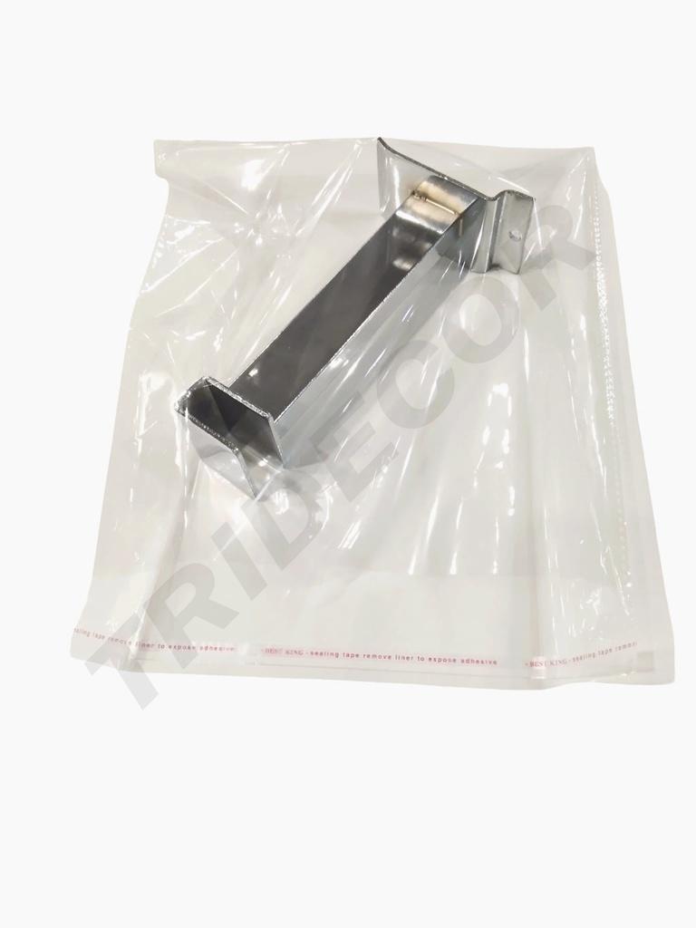 Bolsa de plástico con solapa adhesiva 24X26+3 cm