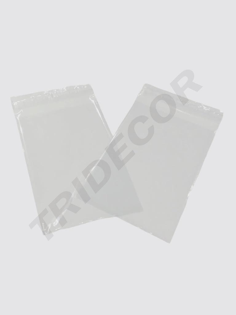 Bolsa de plástico transparente, cierre de cremallera 25X35 CM