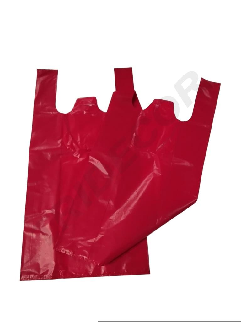 Bolsas de Plástico Rojas para Camisetas 42X53 cm