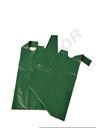 Bolsa de plástico tipo camiseta verde 70% reciclada 42X53 cm