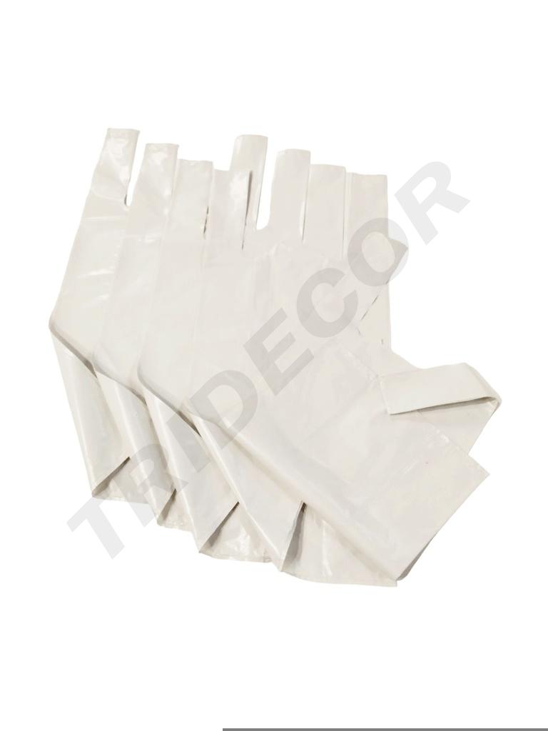 Bolsa de plástico tipo camiseta blanca 70/200 Reciclada 35X50 cm