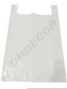 Bolsa de plástico estilo camiseta blanca 70% reciclada 60X70 CM