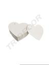 Etiquetas Colgantes en Forma de Corazón. Blanco Pequeñas 4.5X3.5cm 100/Paquete