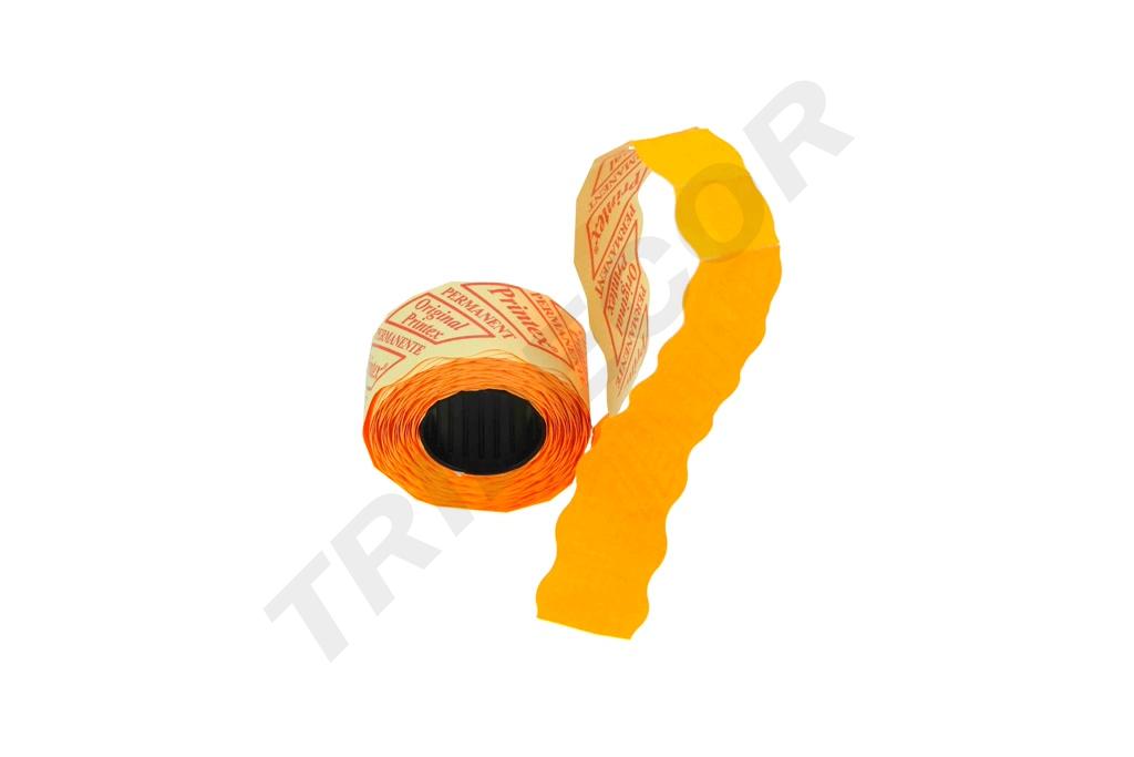 Rollo de Etiquetas Naranja 26X16mm 12/Rollo