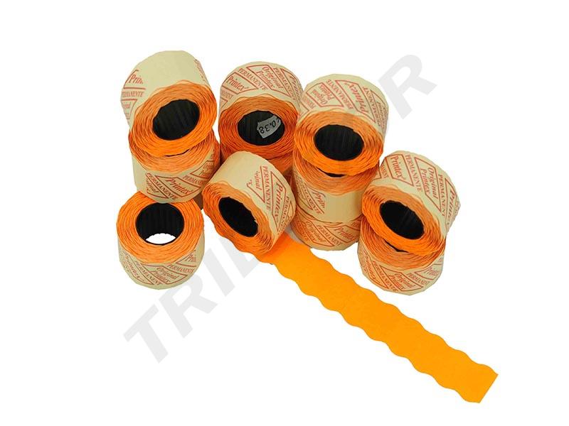 Rollo de Etiquetas Naranja 26X16mm 12/Rollo