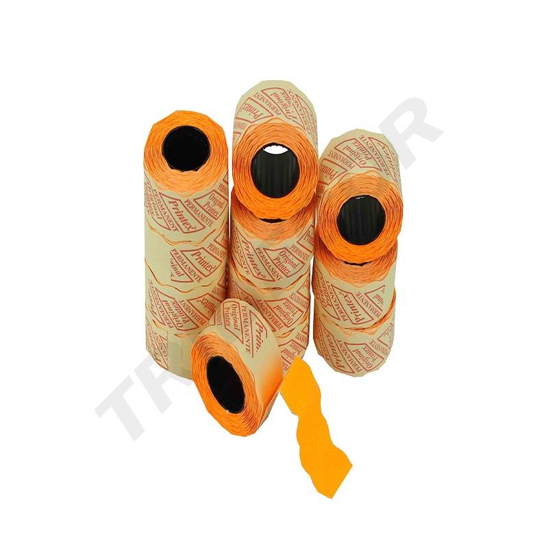 Rollo de Etiquetas Naranja 26X16mm 12/Rollo