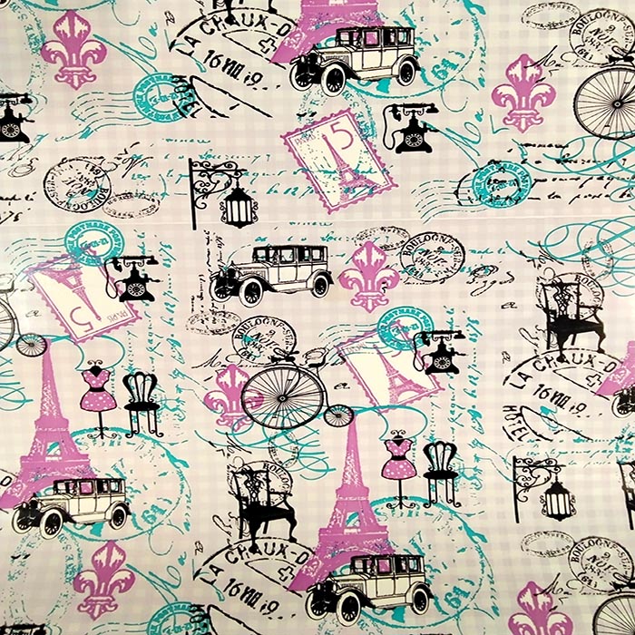 Papel de regalo estampado bohemio 62 cm