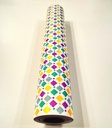 Papel de regalo diamantes de colores 62 cm