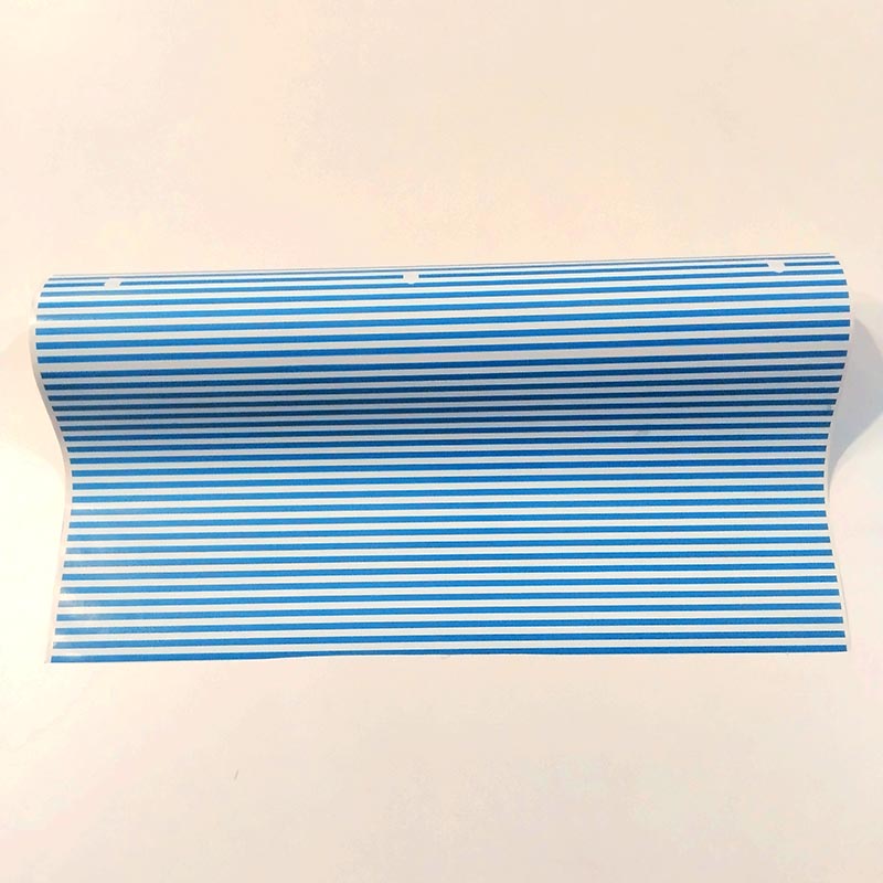 Papel de regalo diseño de rayas azules 62 cm