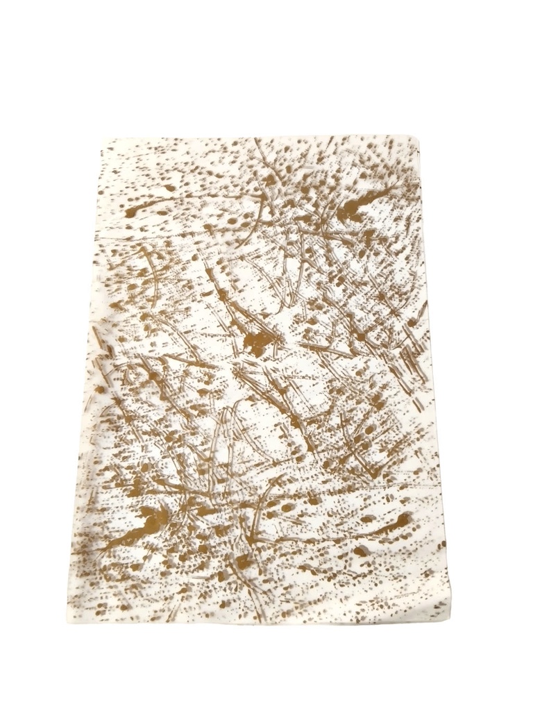 Papel de Seda Blanco con Manchas Dorados 62x86cm 100und