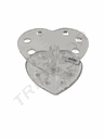 Expositor Acrilico Para Pluma De Maquillaje Forma De Corazón