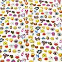 Papel de regalo con patrones de emojis 62 cm