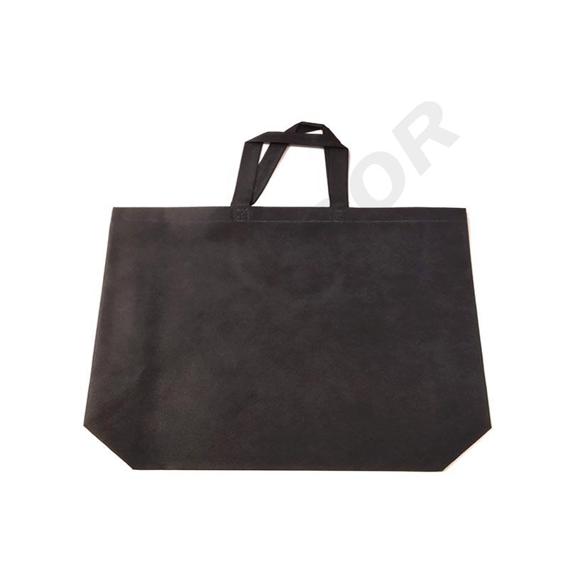 Bolsa de Tela Negra 70Gsm con Asa 35X45+12cm 25 unidades/Paquete