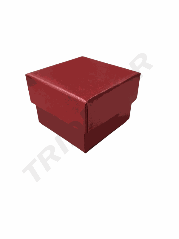 Cajita Joyería Roja 5X5X3.5cm 24unidades/Paq 