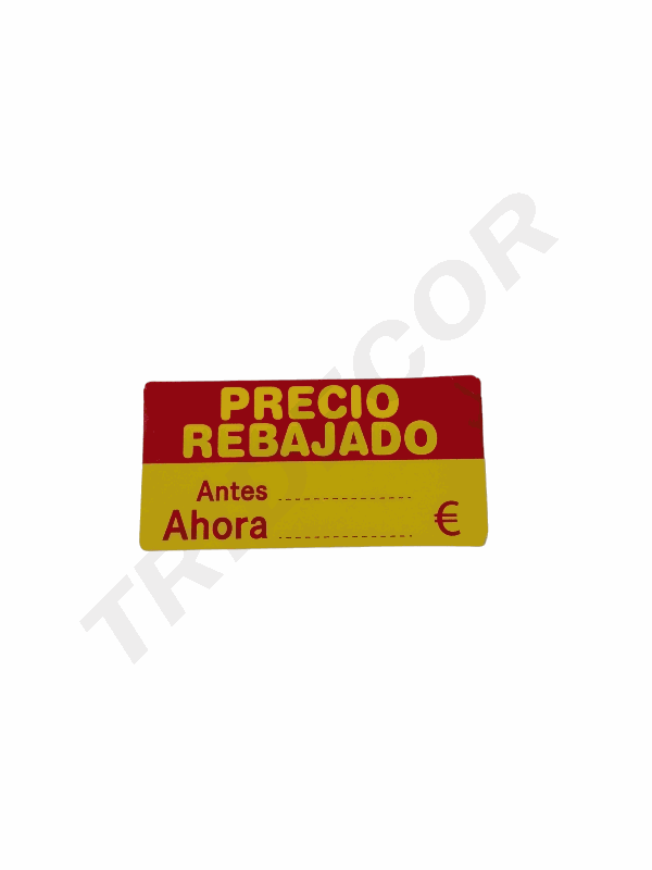 Pegatina Precio Rebajado 48x24mm 500unidades