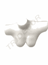 040393-Busto-superior-de-mujer-en-plástico-blanco-tridecor