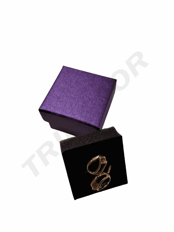 Cajita Joyería Violeta 5X5X3.5Cm 24 Unidades/Paq