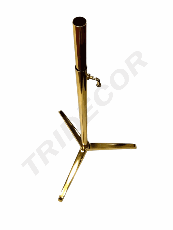 Trípode Regulable para Bustos Color Dorado Tridecor