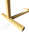 perchero color oro 01ST118MAXI 90X60x150