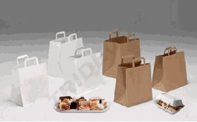 Bolsas Take Away 34X22X32 Cm Color Blanco