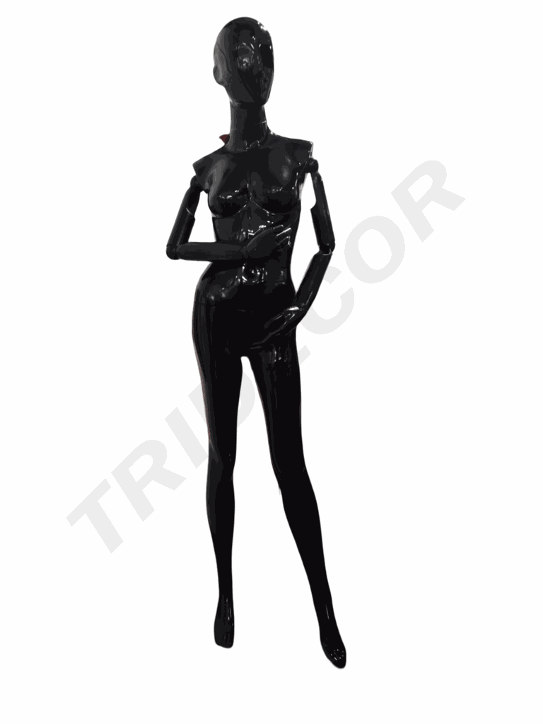 040242-Maniquí-de-mujer-negro-brillo-brazos-articulados-tridecor