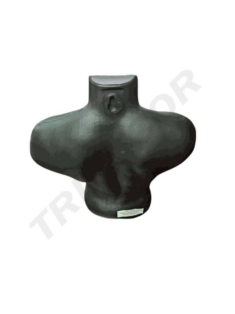 Busto De Hombre Corto Plastico Negro