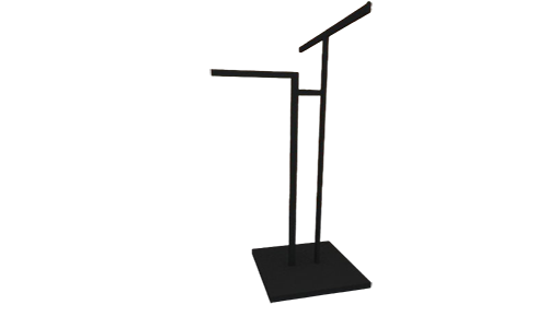 038295 Perchero 2 Brazos Color Negro 135X66X45 Cm Tridecor