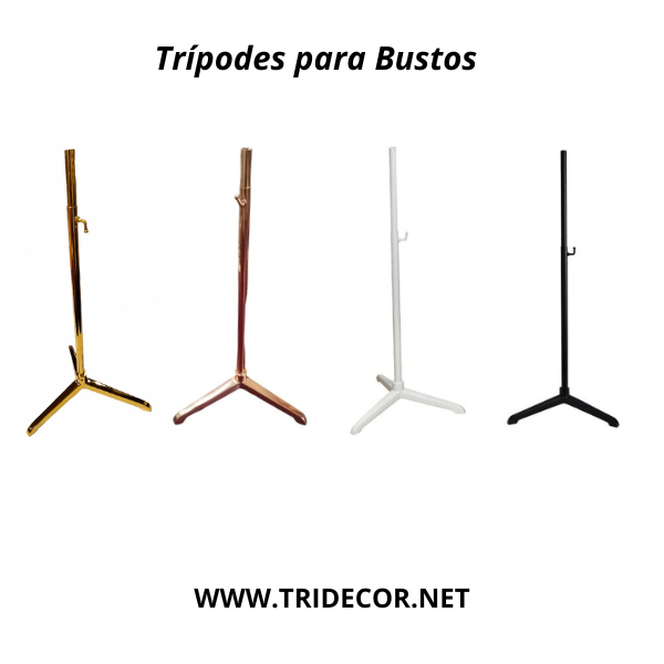 Trípode Regulable para Bustos Varios Colores Tridecor