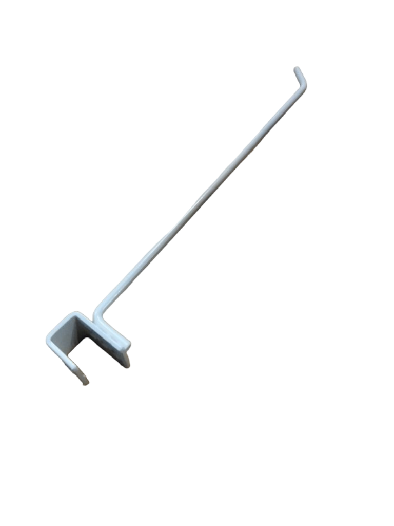 Ganchos Blanco Para El Tubo Rectangular 25Cm