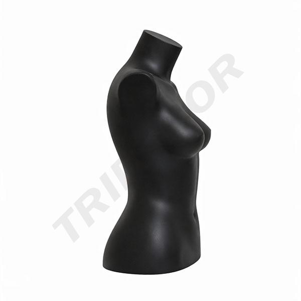 041013-Busto-corto-mujer-plástico-negro-tridecor