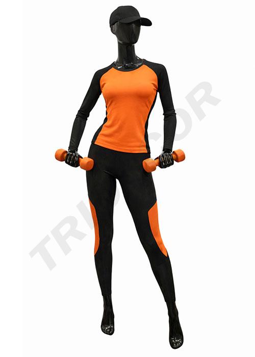 040242-Maniquí-mujer-negro-brillo-brazos-articulados-tridecor