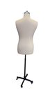 BUSTO DE HOMBRE PARA COSTURA CON BASE METAL NEGRO