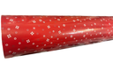 Papel de Regalo Rojo Con Detalles Blancos 62 cm