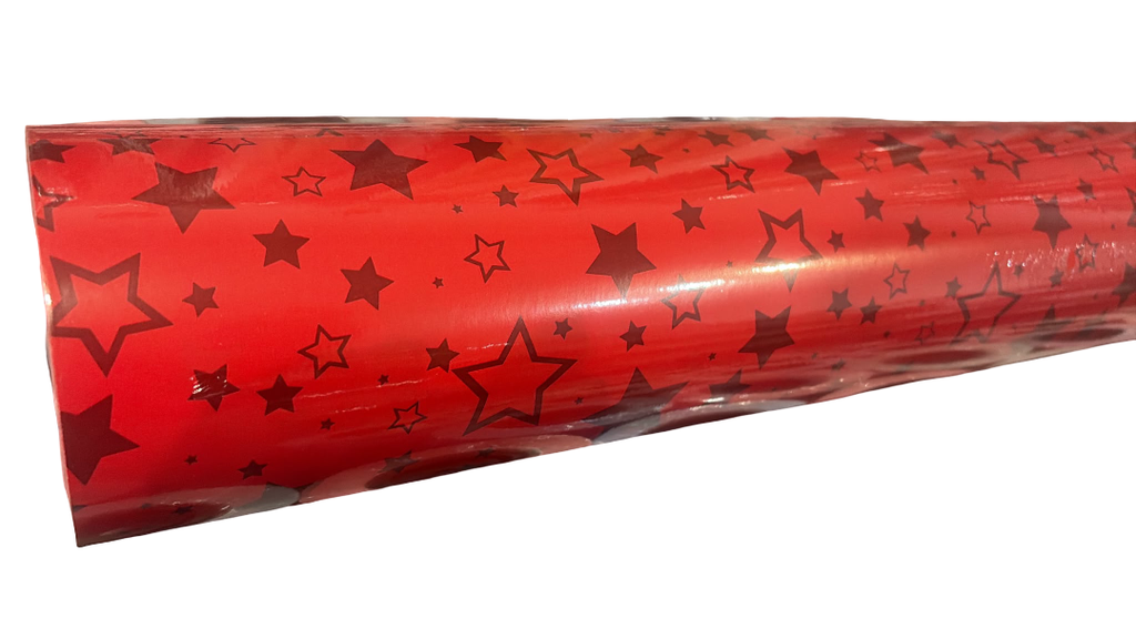 Papel de Regalo Plateado Motivos Navideños Rojo Verde Oro 62cm